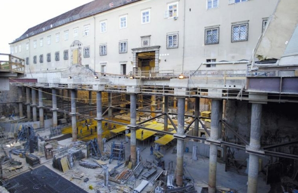 Baugrubensicherung Tiefgarage Kastner + Oehler - Graz